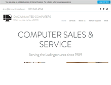 Tablet Screenshot of dmcunlimited.com